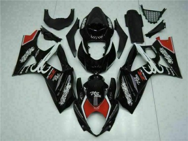 2007-2008 Black Suzuki GSXR 1000 Abs Fairing Kit