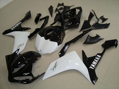 2007-2008 Black White Gold Yamaha YZF R1 Fairings