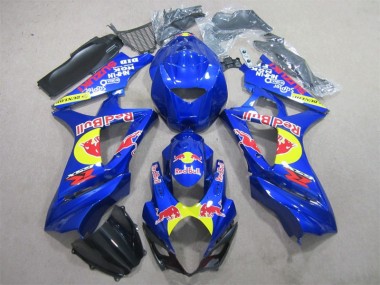 2007-2008 Blue Red Bull Suzuki GSXR1000 Fairings