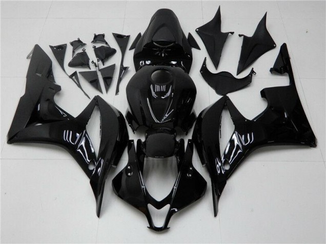 2007-2008 Glossy Black Honda CBR600RR Fairings