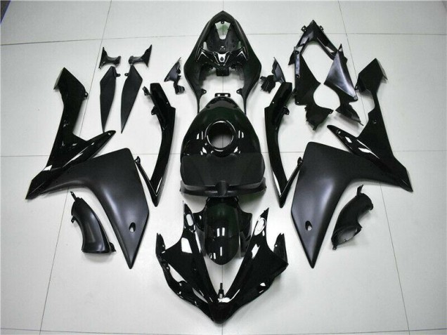 2007-2008 Glossy Matte Black Yamaha YZF R1 Fairings