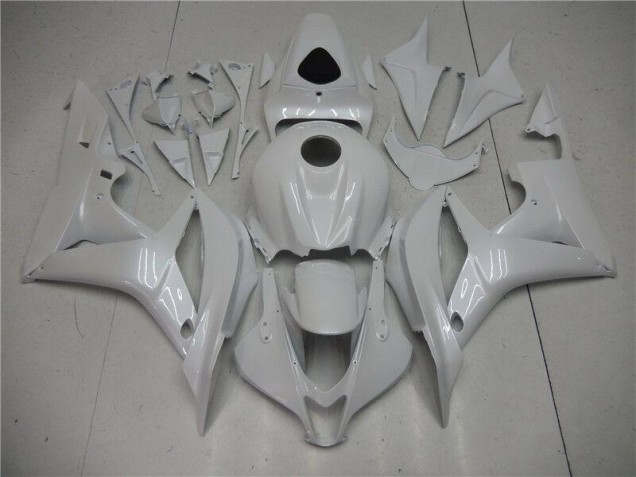 2007-2008 Pearl White Honda CBR600RR Plastics Fairings