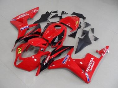 2007-2008 Red Black Race Honda CBR600RR Fairings