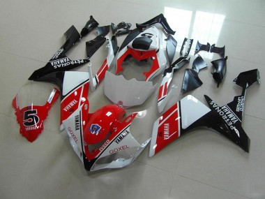 2007-2008 Red White Stickers Yamaha YZF R1 Fairings