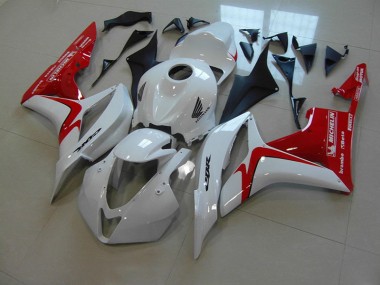 2007-2008 White Red Race Version Honda CBR600RR Fairings