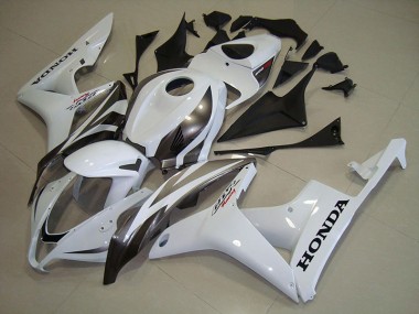 2007-2008 White Silver Honda CBR600RR Fairings