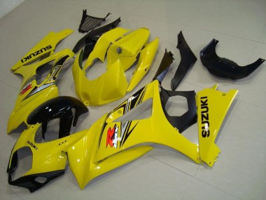 2007-2008 Yellow Suzuki GSXR 1000 Fairings