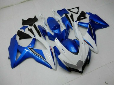 2008-2010 Blue White Suzuki GSXR 600/750 Fairings Replacement