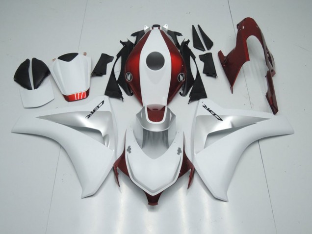 2008-2011 Candy Red White and Silver Honda CBR1000RR Fairings