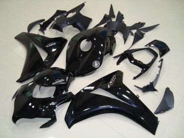 2008-2011 Glossy Black Chrome Decals Honda CBR1000RR Fairings