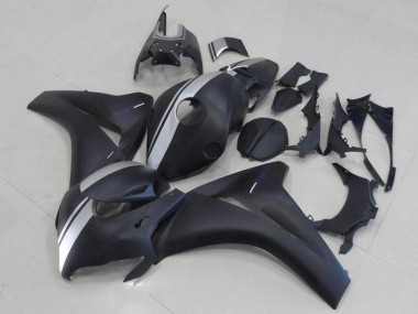 2008-2011 Matte Black and Silver Honda CBR1000RR Fairings