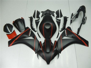 2008-2011 Matte Black Red Honda CBR1000RR Fairings