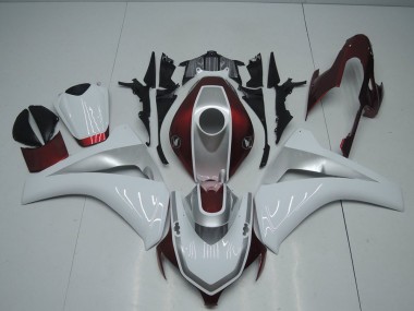 2008-2011 Red White and Silver Honda CBR1000RR Fairings