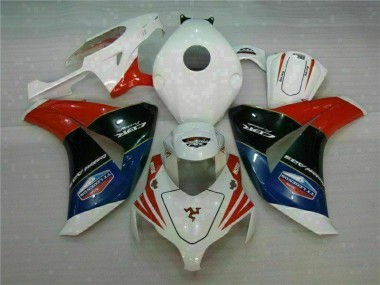 2008-2011 Red White Honda CBR1000RR Complete ABS Fairings