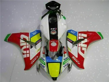 2008-2011 Red White Honda CBR1000RR Complete Fairing Kit