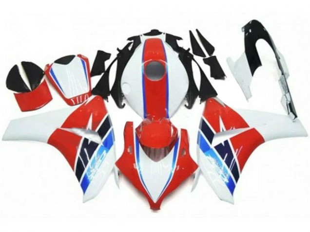 2008-2011 Red White Honda CBR1000RR Complete Fairing Kits