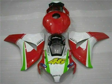 2008-2011 Red White Honda CBR1000RR Injection Fairings