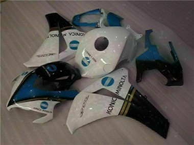 2008-2011 White Blue Honda CBR1000RR Fairing Kit & Plastics