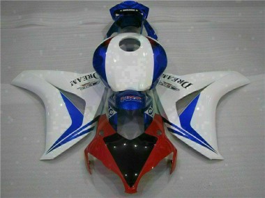 2008-2011 White Blue Honda CBR1000RR Fairings