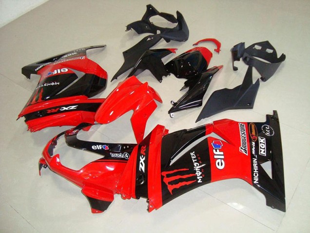 2008-2012 Red Monster Kawasaki Ninja ZX250R Fairings