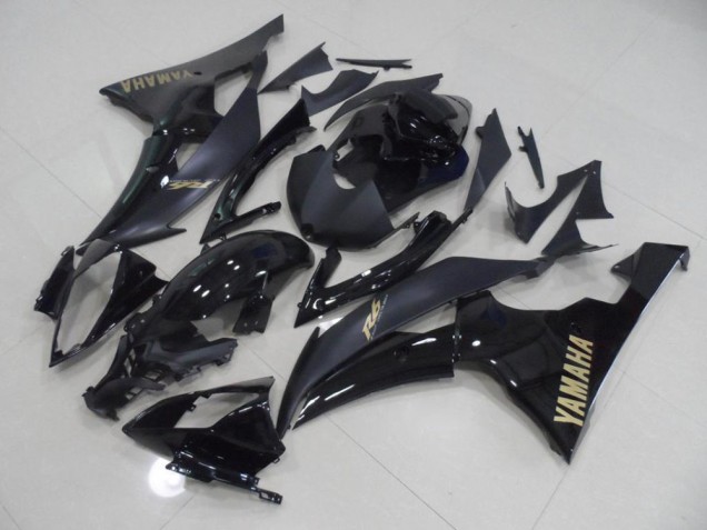 2008-2016 Black with Gold Sticker Yamaha YZF R6 Fairings