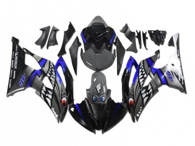 2008-2016 Grey Blue Shark Yamaha YZF R6 Fairings