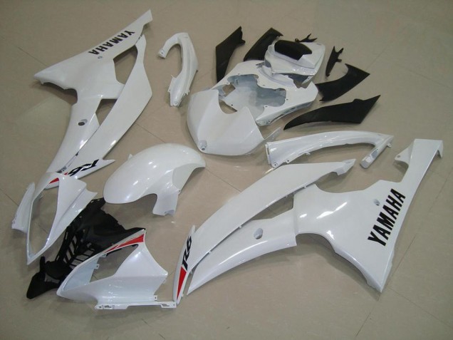 2008-2016 Pearl White Yamaha YZF R6 Fairings