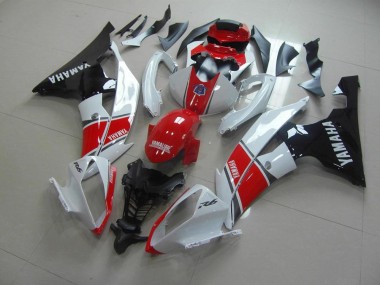 2008-2016 Red White Black Yamaha YZF R6 Full Fairing Kit