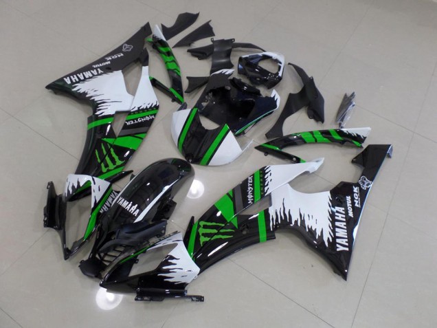 2008-2016 Special White Green Monster Yamaha YZF R6 Fairings