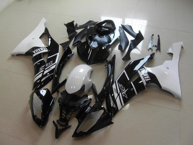 2008-2016 White Black Yamaha YZF R6 Fairings