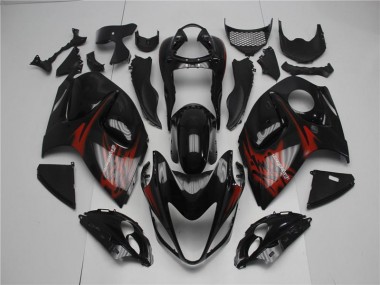 2008-2019 Black Red Suzuki GSXR 1300 Fairings