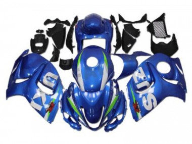 2008-2019 Blue White Suzuki GSXR 1300 Fairings