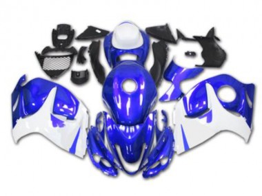 2008-2019 Blue White Suzuki GSXR 1300 Full Fairing Kit