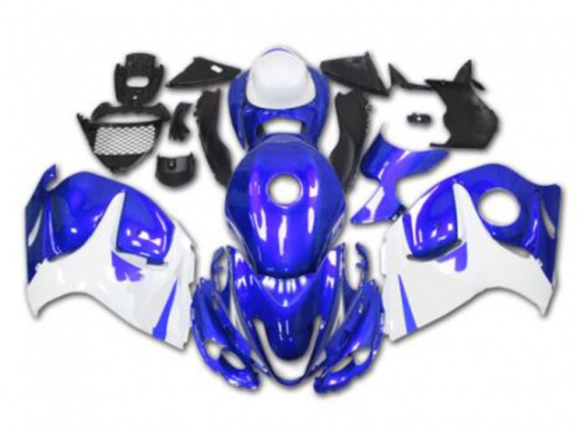 2008-2019 Blue White Suzuki GSXR 1300 Full Fairing Kit