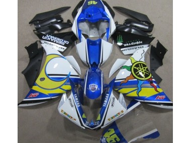 2009-2011 Blue White Yellow 46 Yamaha YZF R1 Fairings