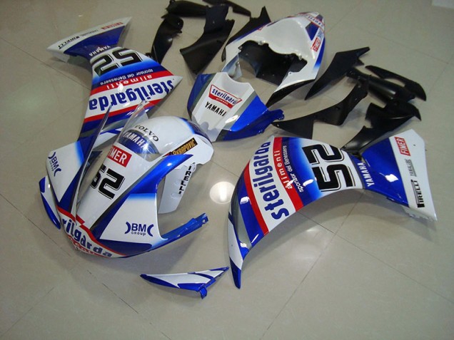 2009-2011 White Black Sterilgarda Yamaha YZF R1 Fairings