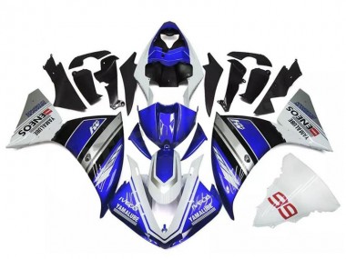 2009-2011 White Blue Silver Yamaha YZF R1 Fairings