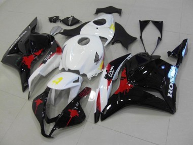 2009-2012 Black Red White Honda CBR600RR Fairings