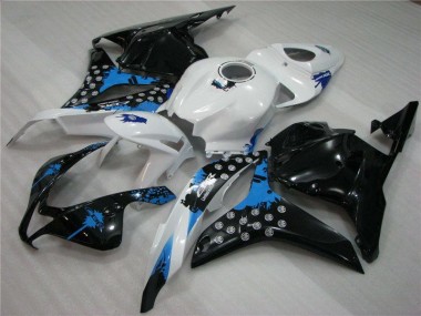 2009-2012 Black White Blue Honda CBR600RR Fairings