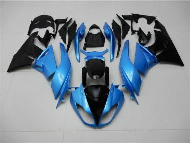 2009-2012 Blue Black Kawasaki Ninja ZX6R Injection Fairing Kit