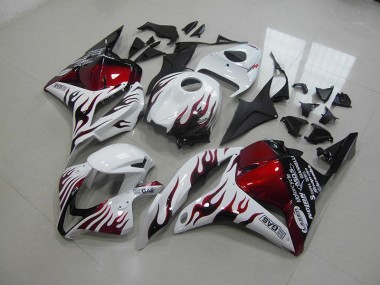 2009-2012 Red Black Flame Honda CBR600RR Fairings