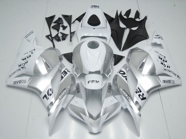 2009-2012 White Silver Repsol Honda CBR600RR Fairings