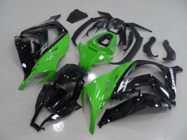 2011-2015 Green and Black Kawasaki Ninja ZX10R Fairings