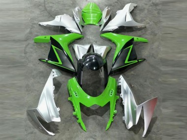 2011-2020 Green Silver Suzuki GSXR 600/750 Plastics Fairing Kits