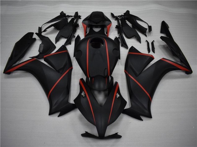 2012-2016 Matte Black Red Honda CBR1000RR Fairings