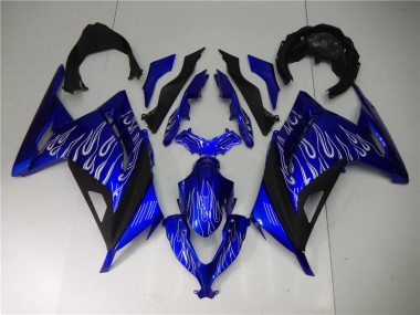 2013-2016 Blue White Black Kawasaki Ninja EX300 Fairings