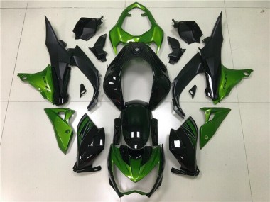 2013-2016 Green Black Kawasaki Ninja Z800 Fairings & Bodywork