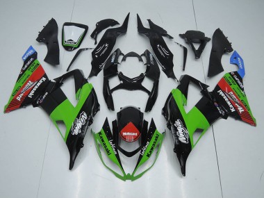 2013-2018 Black Green Red Motocard Kawasaki Ninja ZX6R Fairings