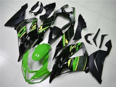 2013-2018 Green Black Kawasaki Ninja ZX6R Fairing Kit